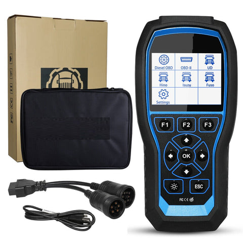 Diesel Heavy Duty Truck Diagnostic Tool OBD2 Code Reader for J1578 J1939  J1708 